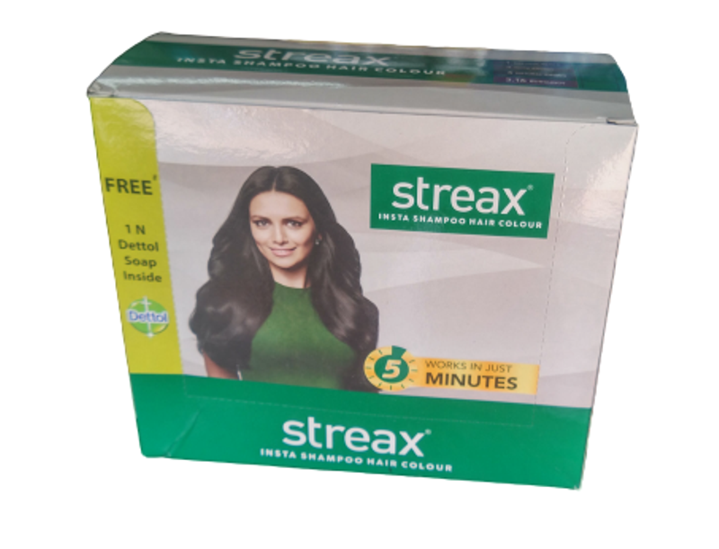Streax Insta Shampoo Hair Colour Shampoo Hair Dye (Natural Black, 15 gm)  (Set Of 16) (MRP  Rs) | Udaan - B2B Buying for Retailers