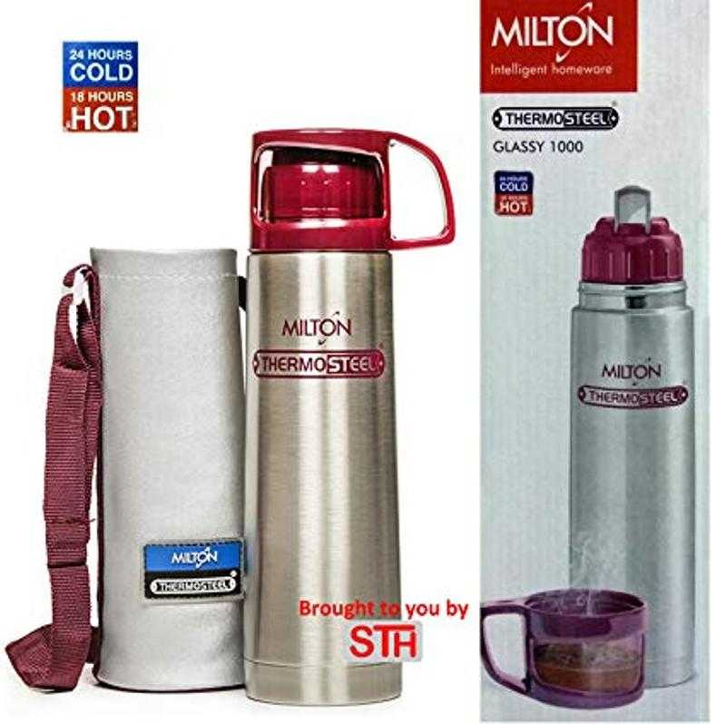 Milton Glassy Stainless Steel Bottle Flask 1000 Ml Udaan B2b Buying For Retailers