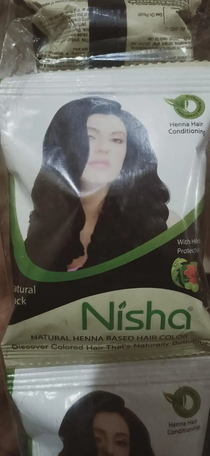 Nisha Natural Black Heena Based Hair Color 10gm Pack of 10 Mrp 10 . Powder  (Natural Black,10 gm) | Udaan - B2B Buying for Retailers