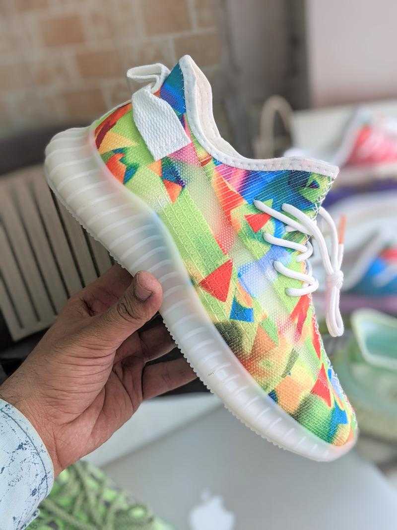 multi color yeezys