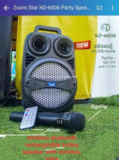 Zoom Star ND 6006 300 watt Assorted 1.0 Channel Wireless Party