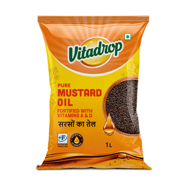 Vitadrop Mustard Oil 1L Pouch
