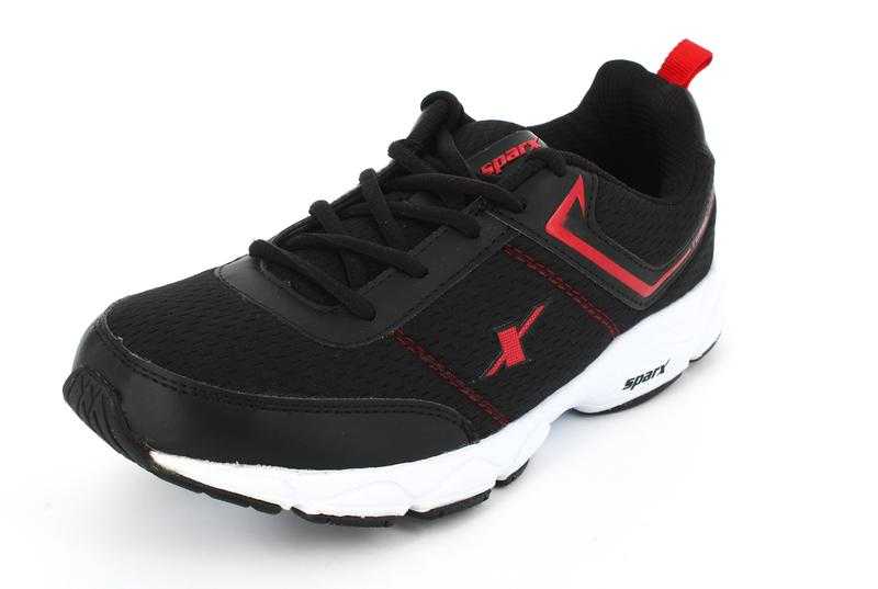 Sparx SX0349G Mesh Sports Wear Running Shoes Black Red 6 UK