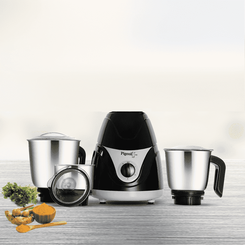 Pigeon Eva 750 W Copper Winding Tower Shape Mixer Grinder 3 Jars