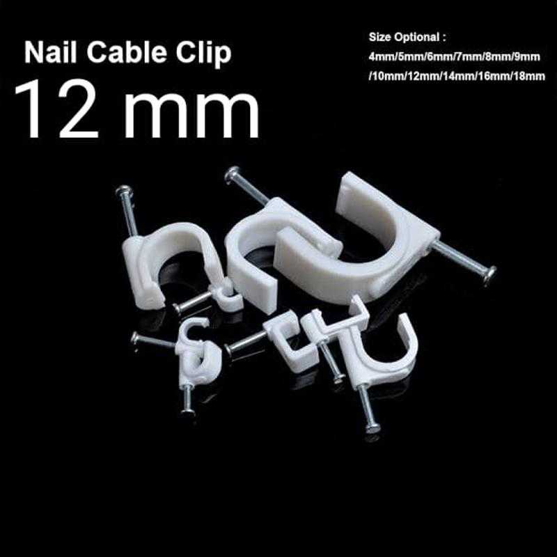 Cable Clips saddle CCTV Cable White Set Of 100 Udaan B2B