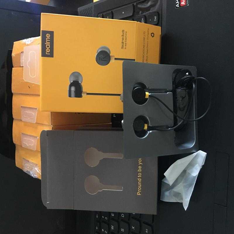 Realme Buds RMA101 Wired In the Ear With mic Yes Black