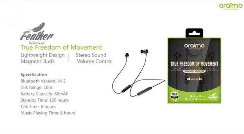 Oraimo feather bluetooth 2025 price