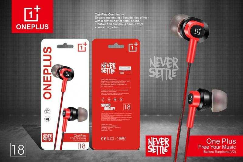 One Plus 18 Wired In the Ear With mic Yes Black Red Udaan