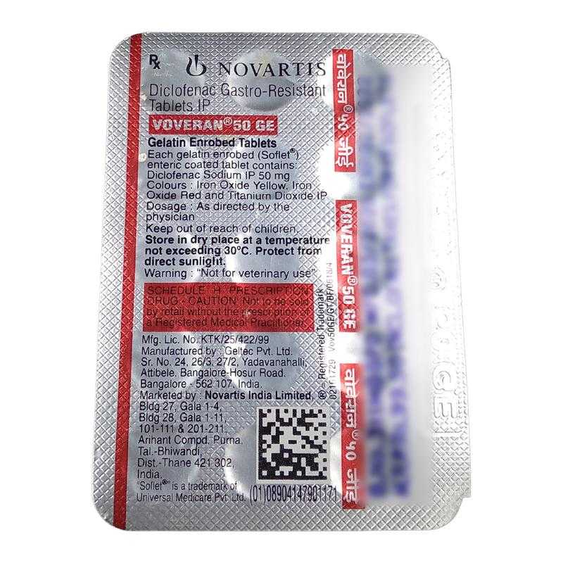 Voveran tablet 50 mg