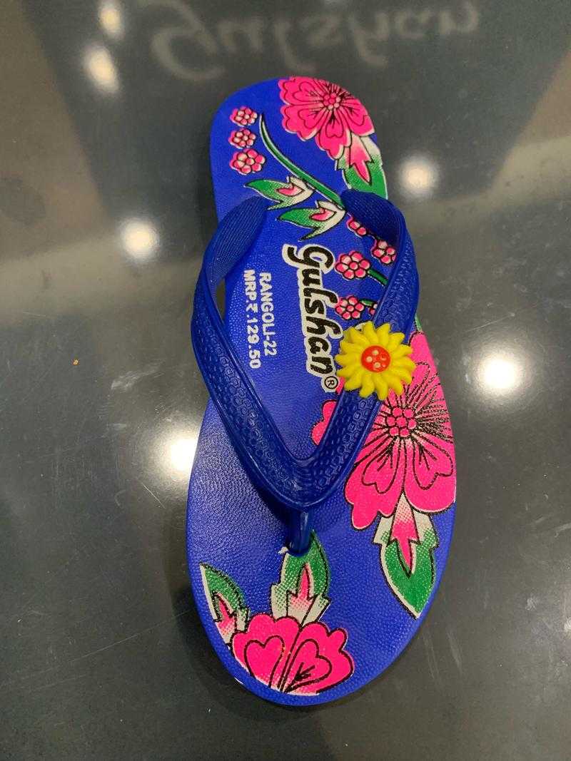 Gulshan Women slippers Rangoli 22 4x8 box Rubber Casual Wear Blue