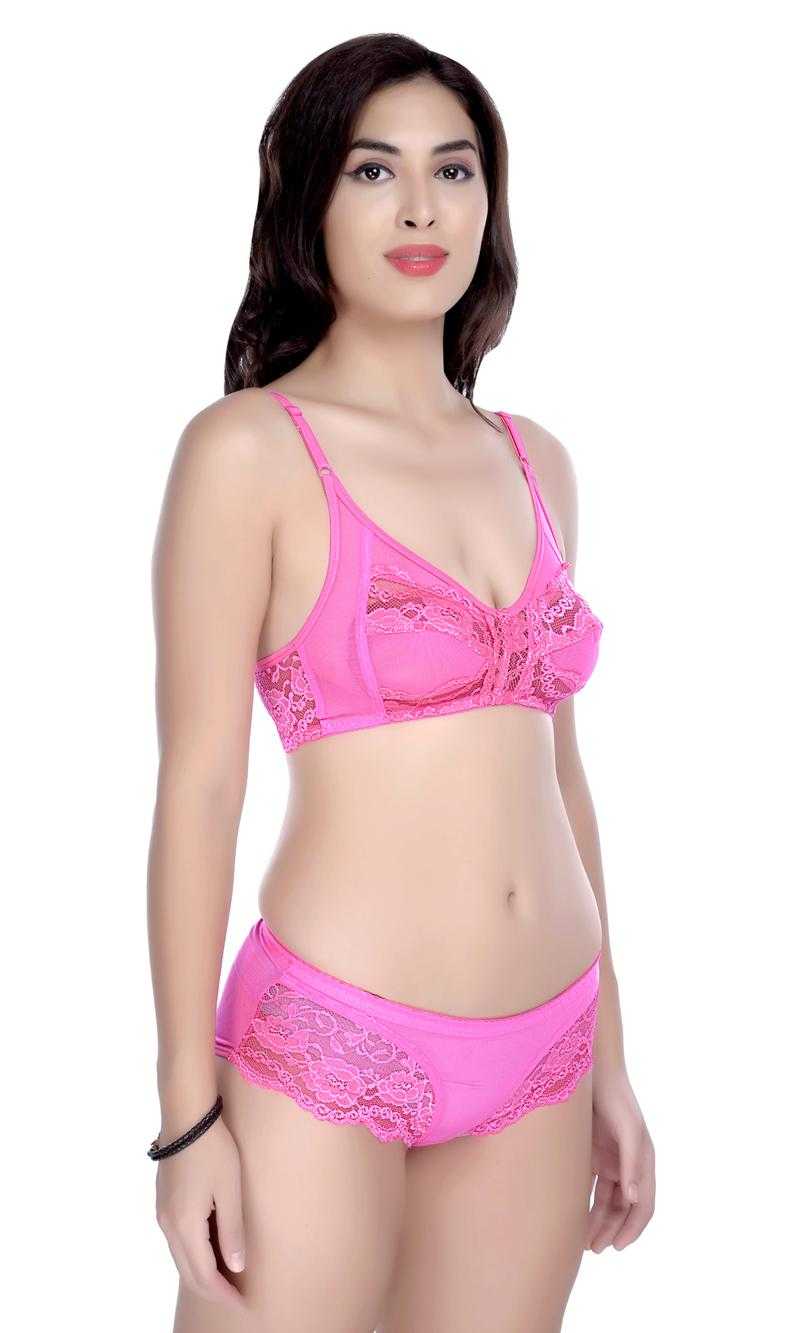 Pink Bra Panty Set