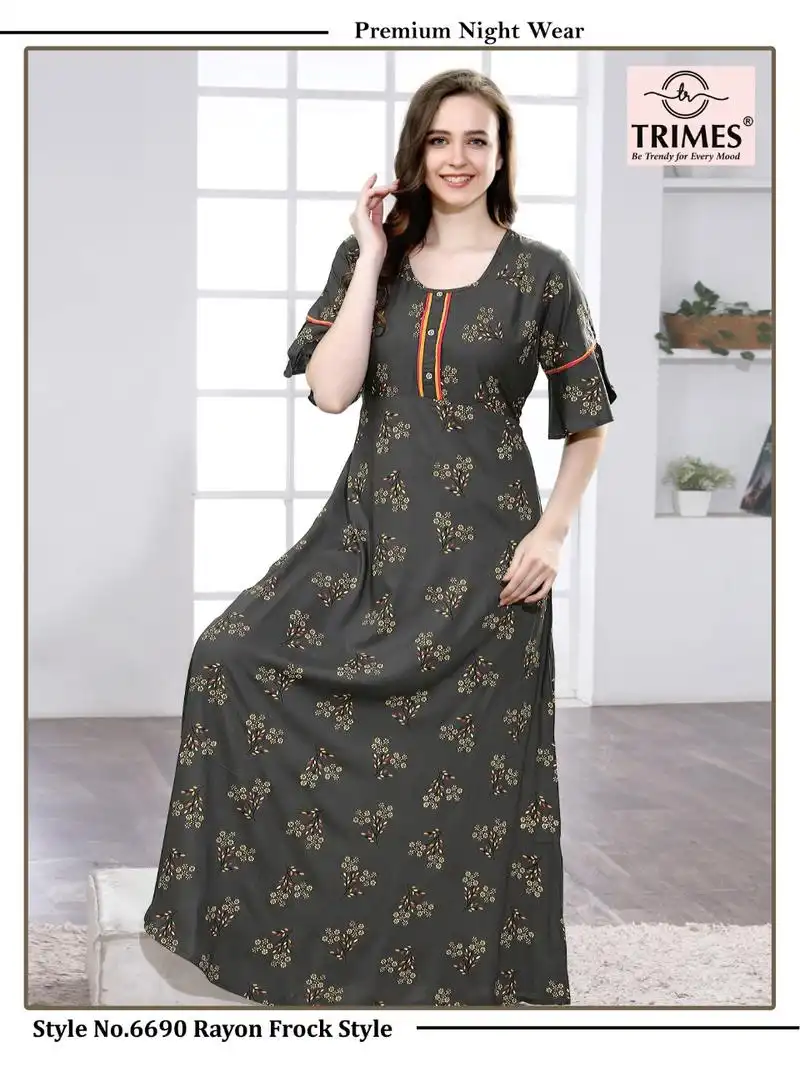 Rayon frock design sale