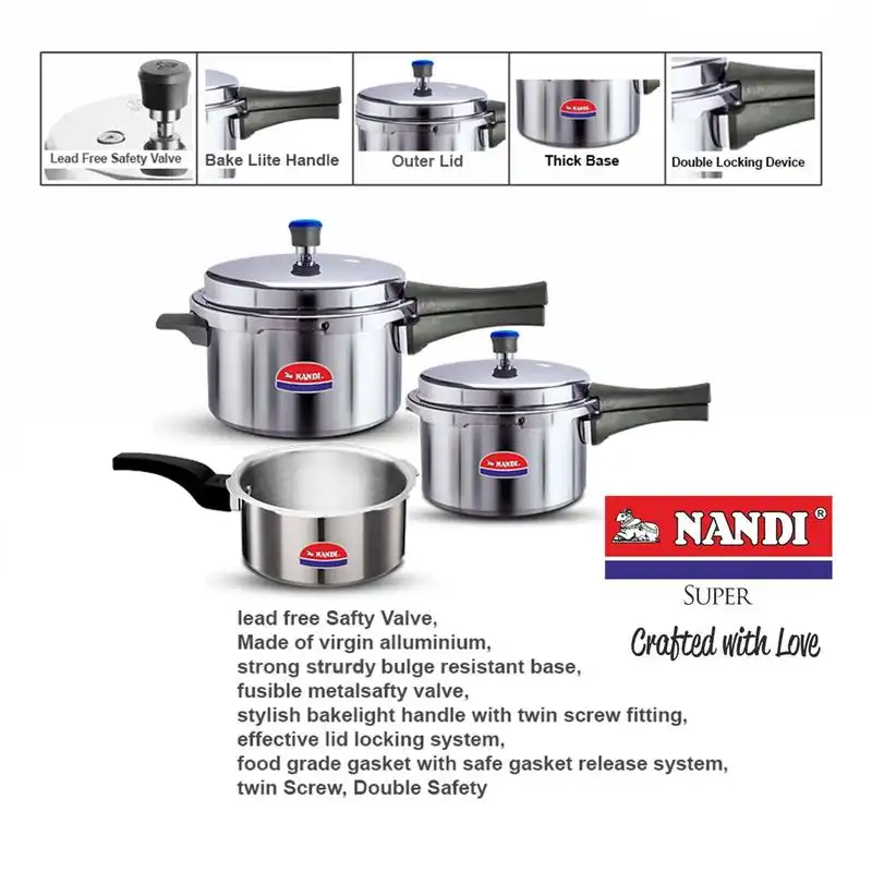 Nandi 2 L 3 L 5 L Aluminium Pressure Cooker Outer Lid Udaan