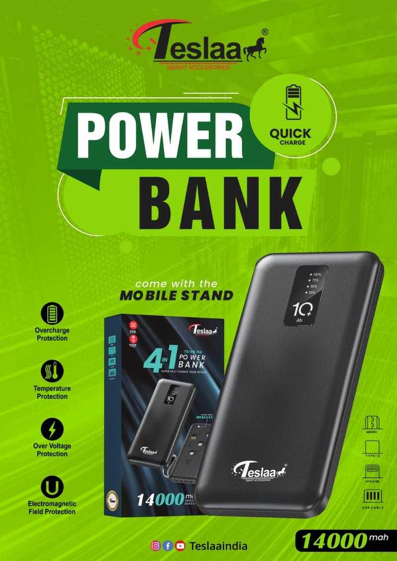 Tesla portable hot sale power bank