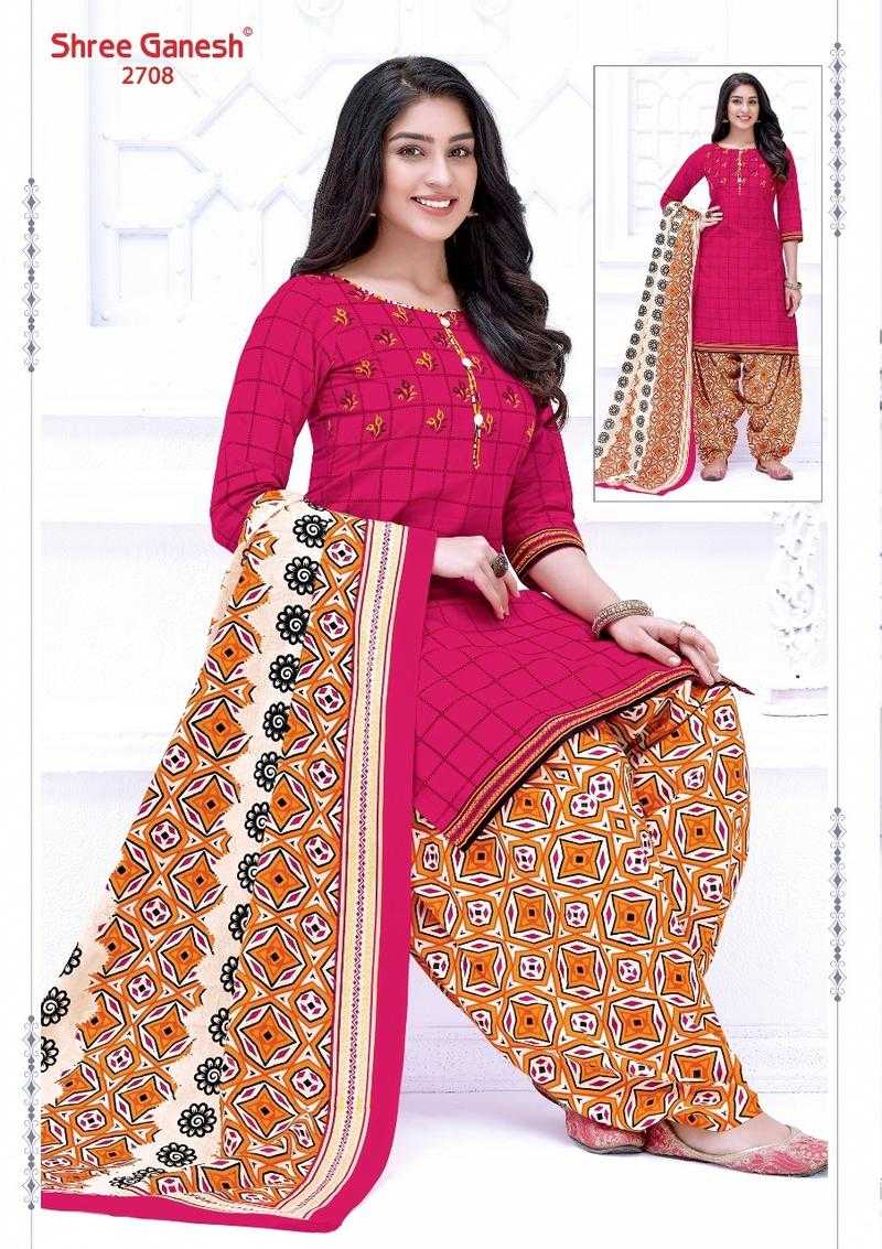 Shree Ganesh Unstitched Cotton Printed Dress Material Set Of 36