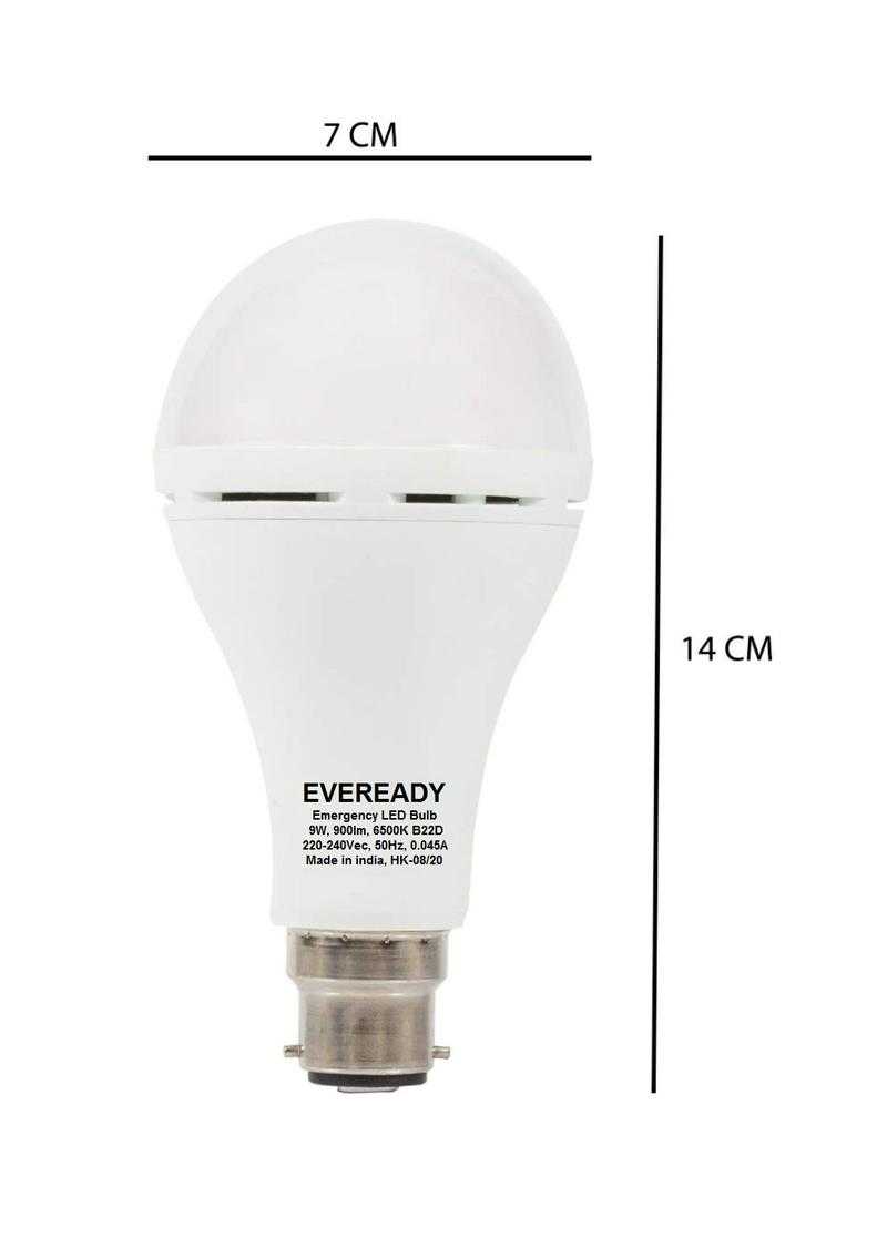 Eveready 9w B22 white Inverter LED Bulb Pack of 12 Set Of 12 pcs