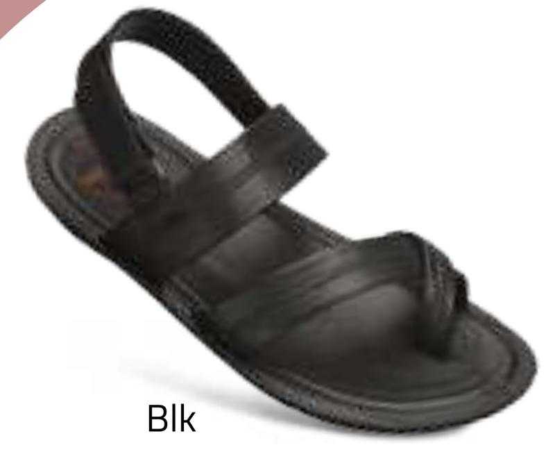 Paragon 8726 Rexine Smart Casual Flat Sandals Black 6 Uk 40 Eu