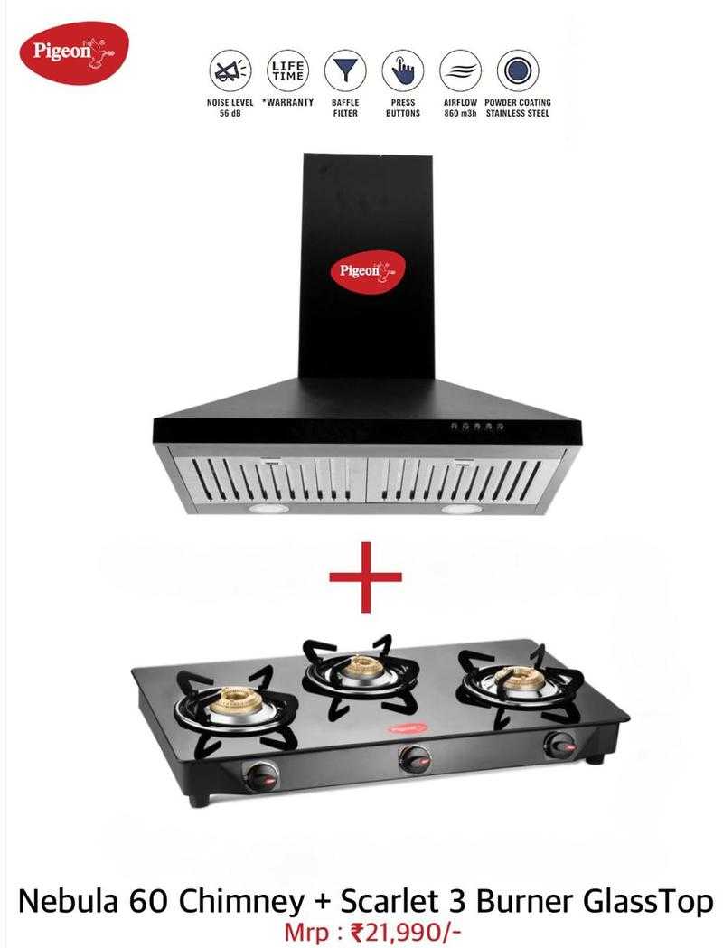Pigeon scarlet 3 online burner gas stove