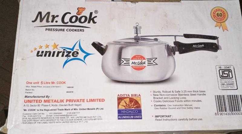 Mr cook pressure cooker 5 litre 2025