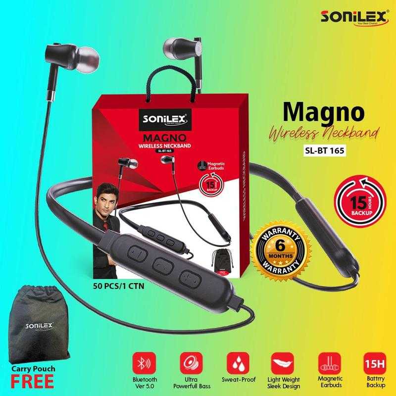 Sonilex neckband bluetooth 2025 headset