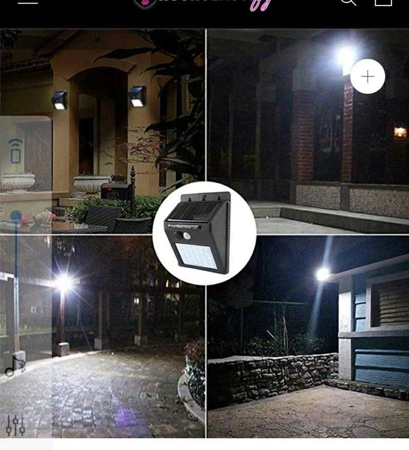 Solar wall light led action sale