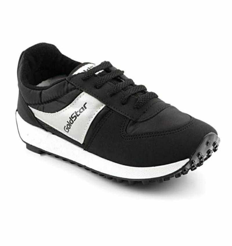 Goldstar 102 Black 6 10 Fabric Sports Wear Running Shoes Black 6