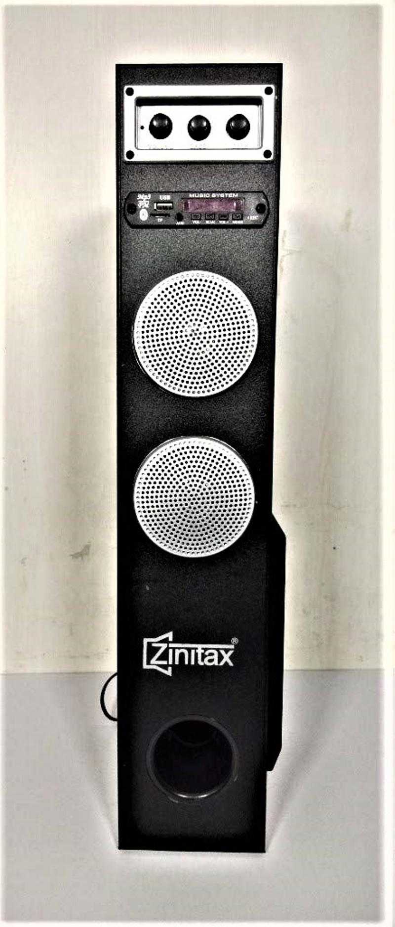 Zinitax MW ZNTHT 15000 W Black 4.0 Channel Wireless Tower Speaker