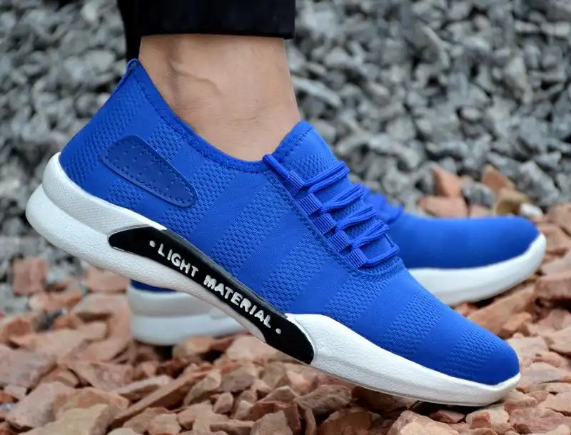 ShoeAdda 566 Synthetic Sports Wear Running Shoes Blue 6 Uk 40