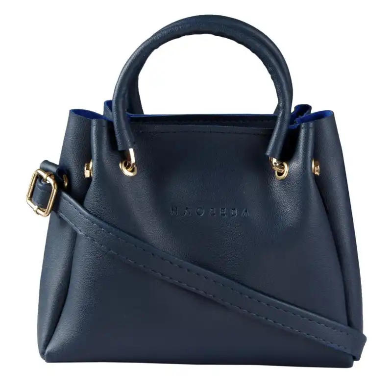 Haqeeba Women Casual Navy Blue leatherette Sling Bag Udaan B2B