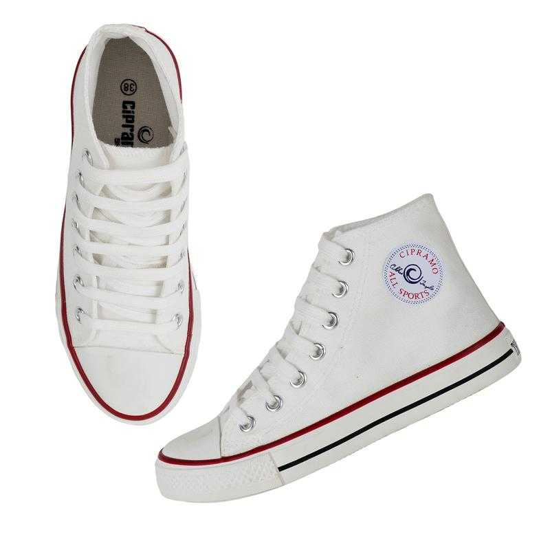 Cipramo ALL SPORT LADIES LONG WHITE Canvas Casual Wear 3 UK 36