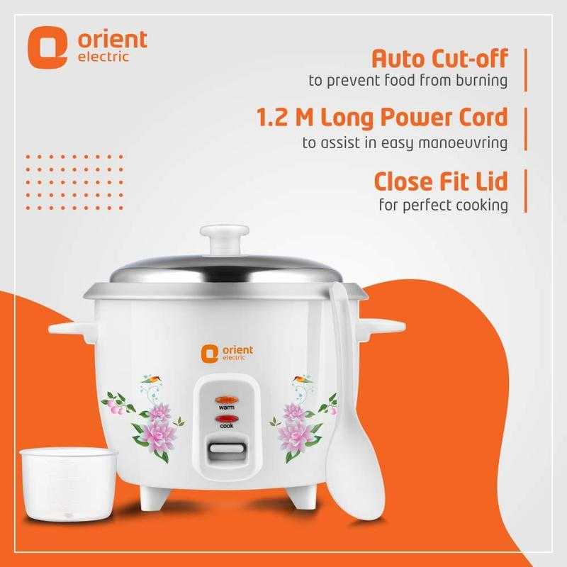 Orient electric rice clearance cooker