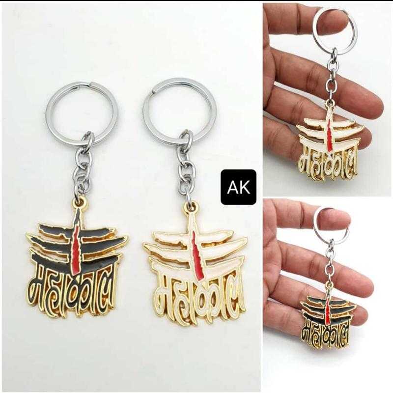 APPLE KEYCHAIN Mahakal Metal 6 Black Gold Udaan B2B