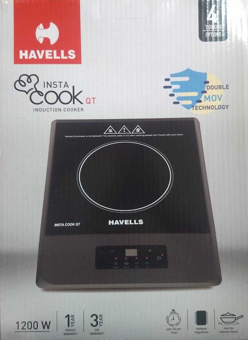 Havells Insta Cook QT Induction Cooktop 1200 W Push Button