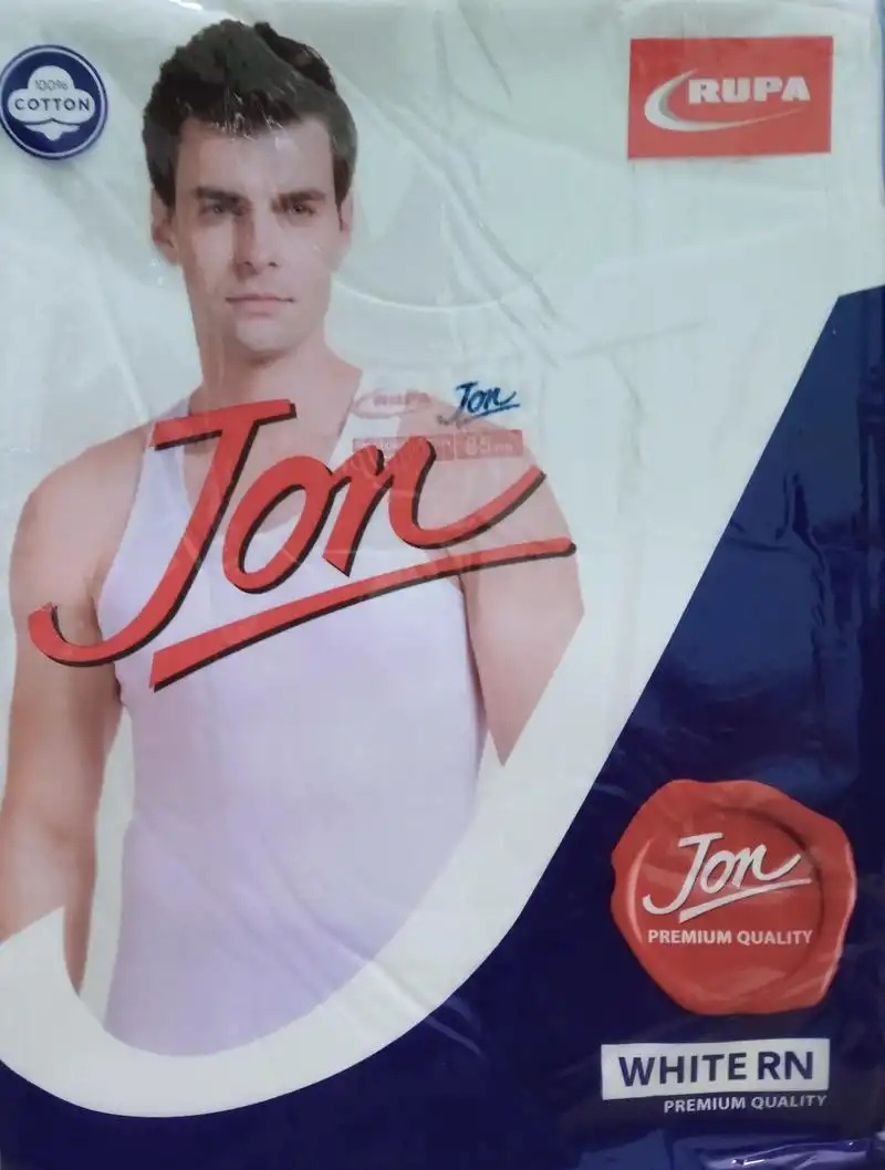 Rupa Jon Cotton Round Neck Undershirt Vest for Men