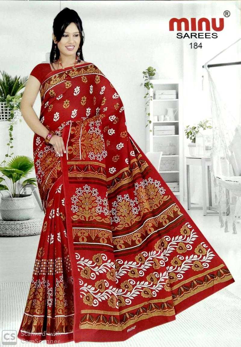 Minu cotton saree price sale