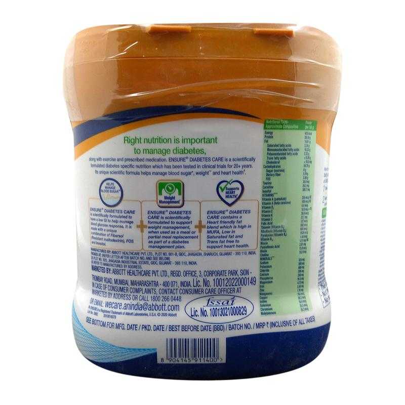 Ensure Diabetes Care Vanilla 400 gm Powder - EACH of 1
