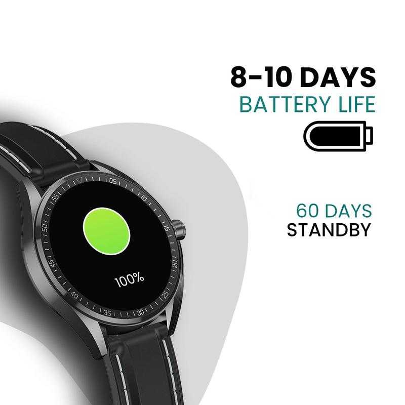 Aqfit W14 Round Smart Watch Non Calling White Black Udaan