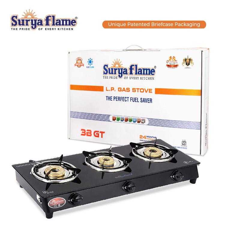Surya lpg gas stove 2025 3 burner price