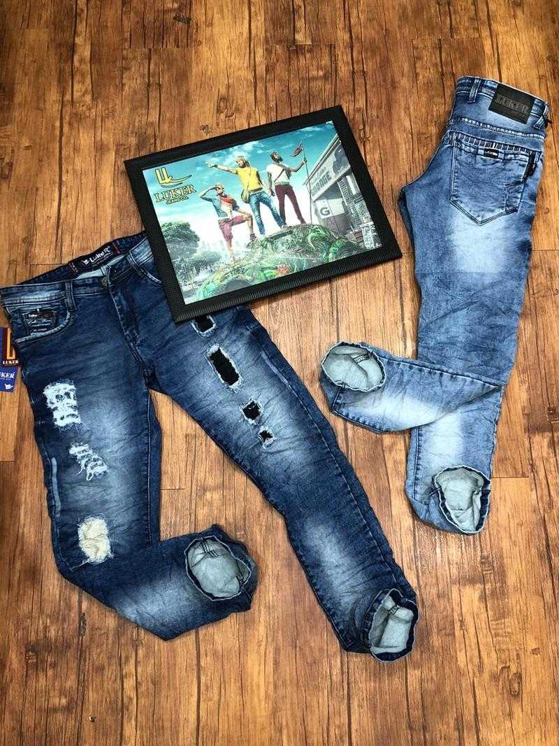 Knit Denim Pants