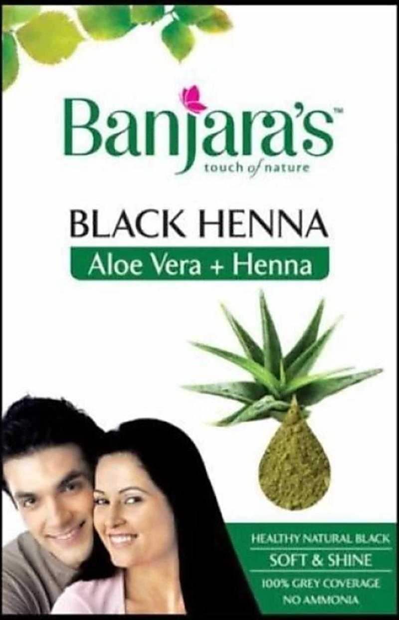 Banjara's Black Henna Hair Colour (Aloe Vera) Price - Buy Online at ₹70 in  India