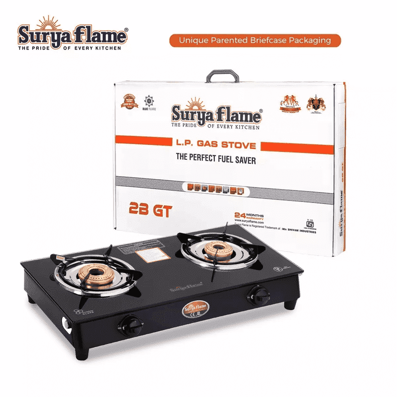 Surya flame 2 burner outlet gas stove price