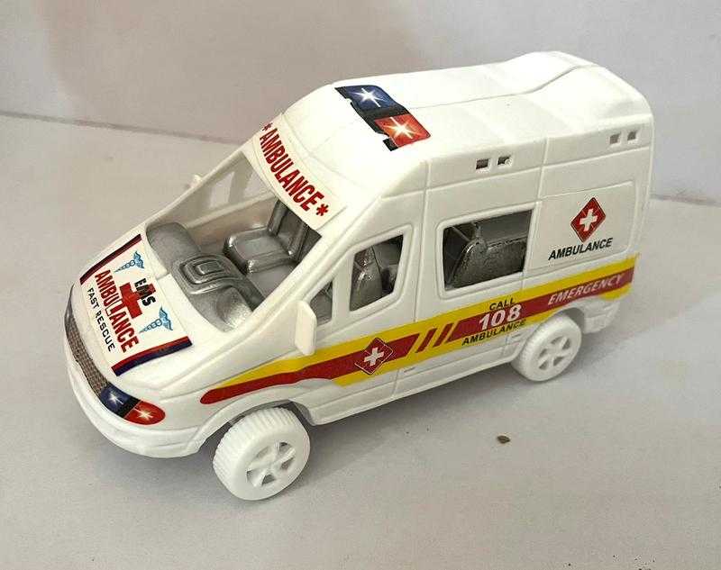 RATNAAKAR IMPEX HOUSE OF TOYS 437 No.108 Ambulance Friction
