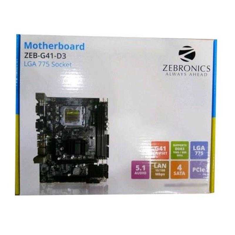 Zebronics ZEB G41 D3 Desktop Motherboard 8 GB DDR3 Udaan B2B