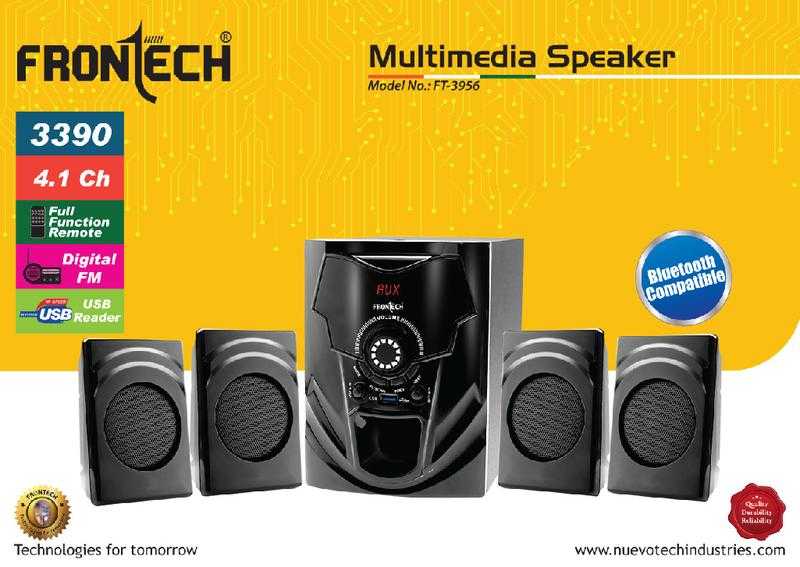 Frontech 4.1 new arrivals speaker subwoofer system