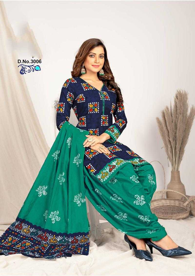 Lakhani Cottons Unstitched Cotton No Work Dress Material Set Of 12