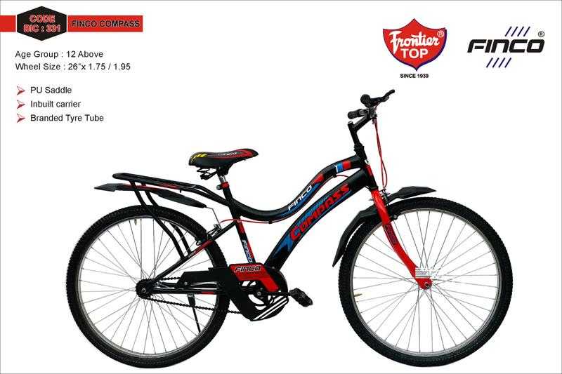 Finco BIC 331 Steel Frame Cycle for Girls Boys 26 inch Multi