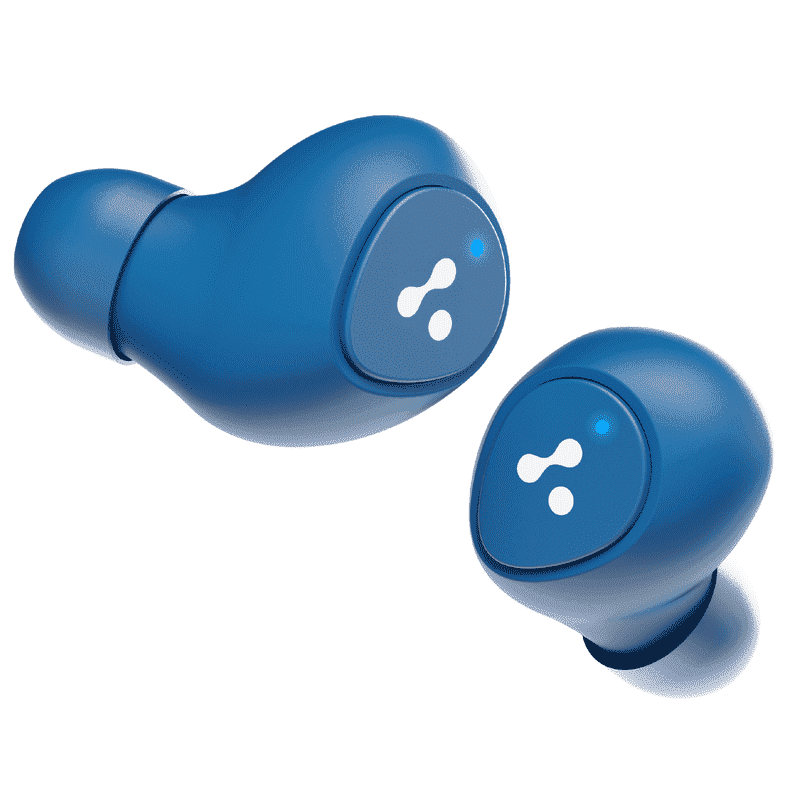 Ambrane Dots Slay True Wireless Earbuds with 30hrs Playtime Blue