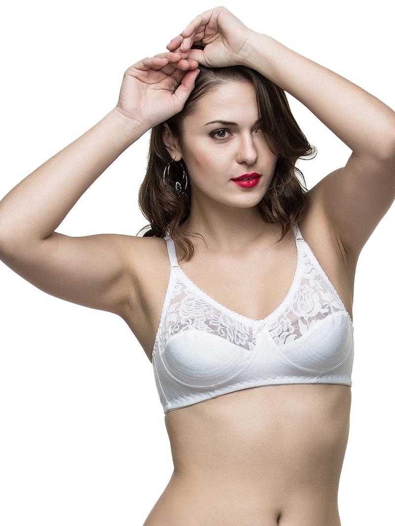 College Girl White Bralette Bridal Bra 1521 Wht Udaan B2B