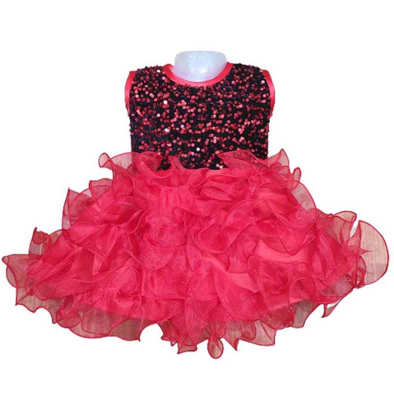 Maruf Dresses Sleeveless Party Wear Net Barbie Frocks for Girls