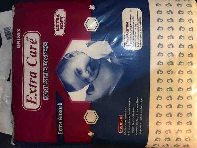 Extra care pant style diapers top